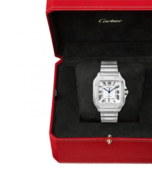 Cartiie_r Santos Automatic Silver-White