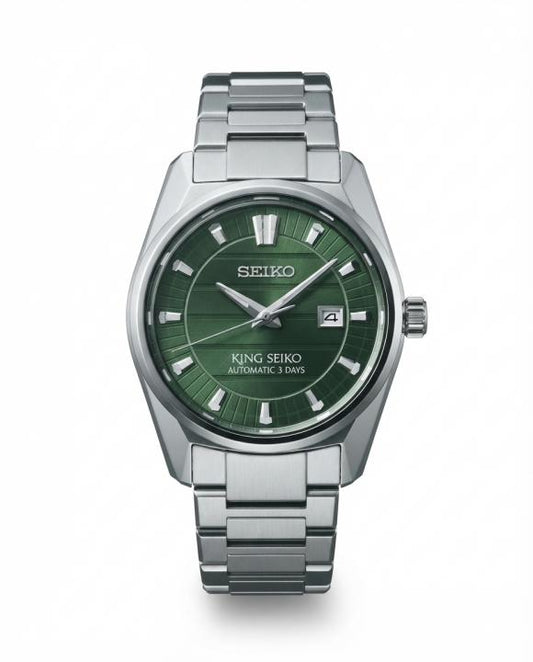 King Seiko Vanac Quartz Silver Green Dial