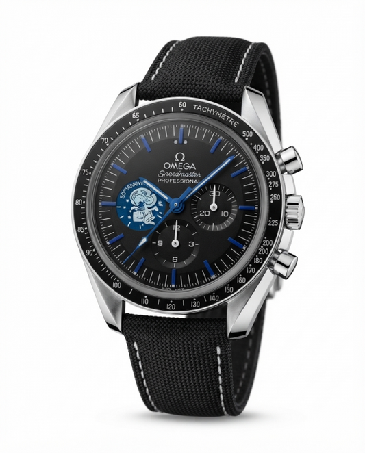 Omegg_a Speedmaster Professional Snoopy Full Black