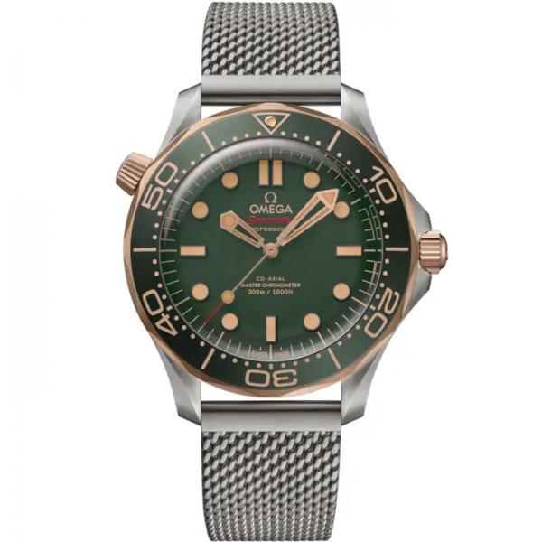 Omegha seamaster diver 300M automatic silver green