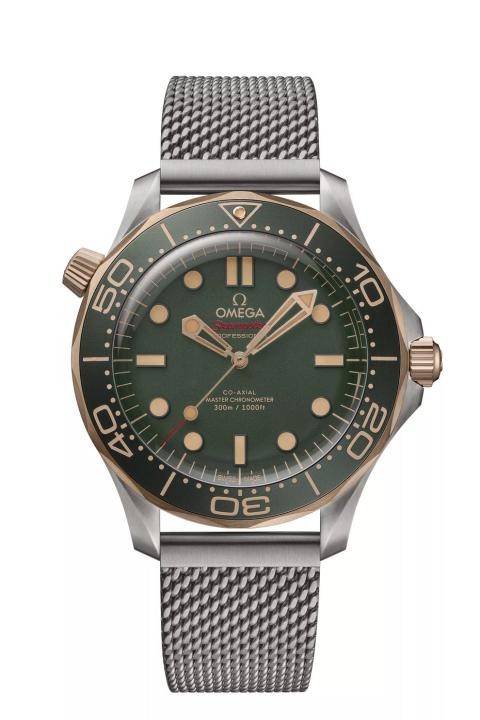 Omegha seamaster diver 300M automatic silver green