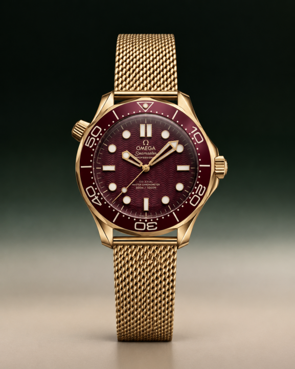 Omegha seamaster diver 300M automatic gold