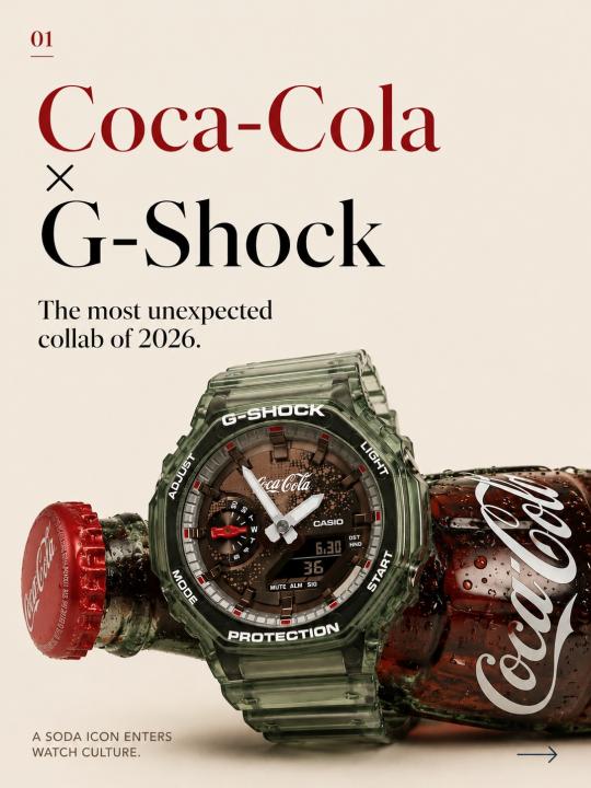 Casio G-Shock GA- 2100CC-3A Coca-Cola Collaboration