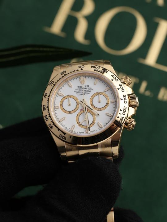 Rolee_x Oyster Perpetual Daytona Chosmograph Gold-White