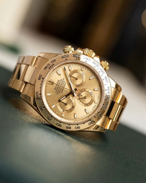 Rolee_x Oyster Perpetual Daytona Chosmograph Gold-Gold