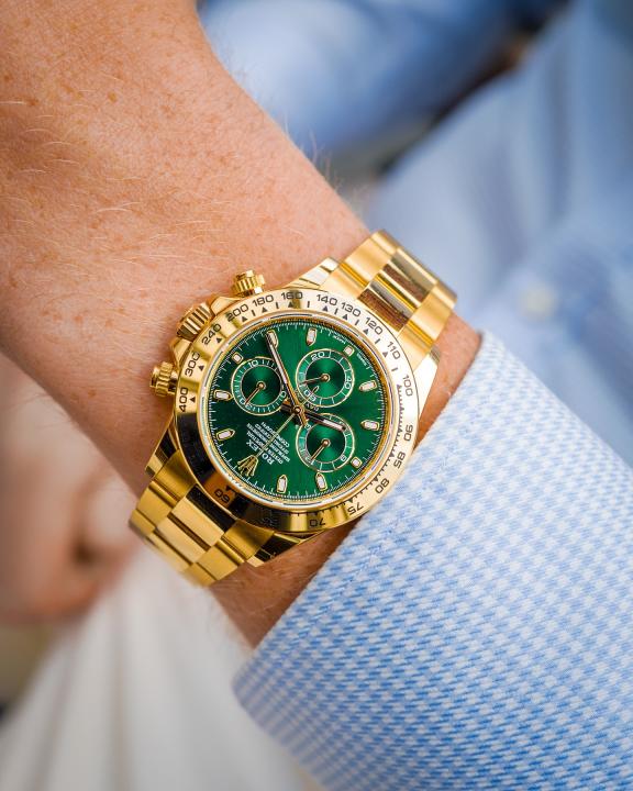 Rolee_x Oyster Perpetual Daytona Chosmograph Gold-Green