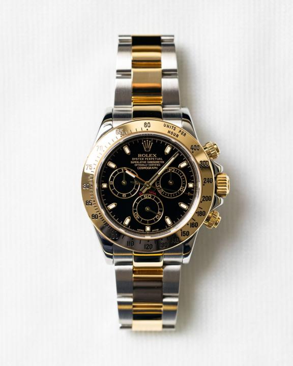 Rolee_x Oyster Perpetual Daytona Chosmograph 2Ton-Gold-Black
