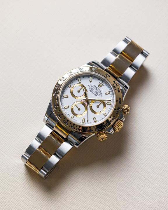 Rolee_x Oyster Perpetual Daytona Chosmograph 2Ton-Gold-White