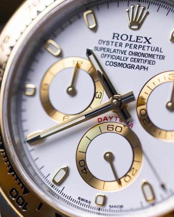 Rolee_x Oyster Perpetual Daytona Chosmograph 2Ton-Gold-White