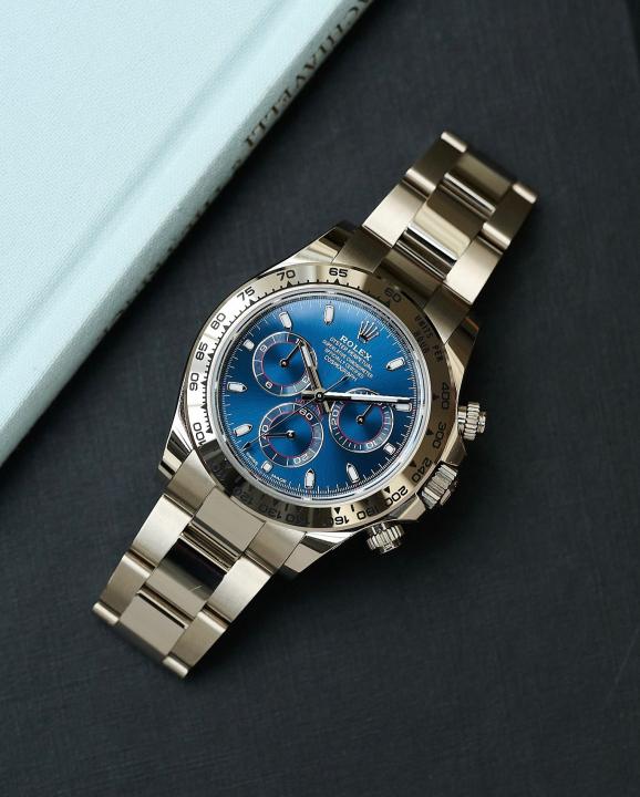 Rolee_x Oyster Perpetual Daytona Chosmograph Silver-Blue