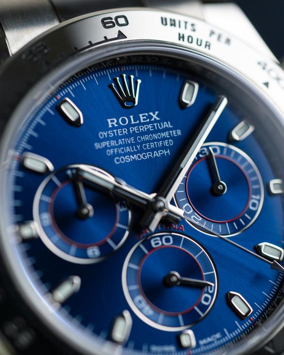 Rolee_x Oyster Perpetual Daytona Chosmograph Silver-Blue