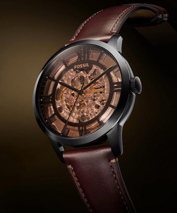Fossii_l Townsman Brown-Black Automatic