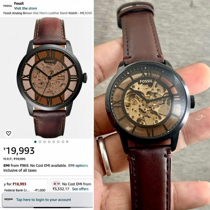 Fossii_l Townsman Brown-Black Automatic