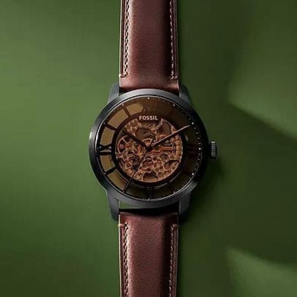 Fossii_l Townsman Brown-Black Automatic