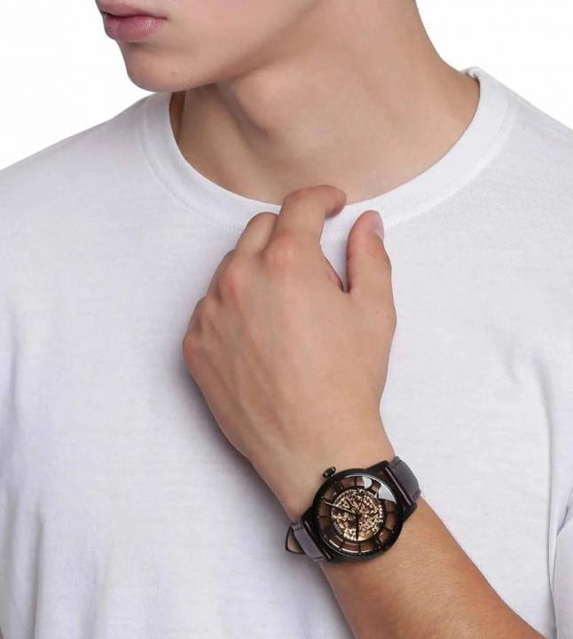 Fossii_l Townsman Brown-Black Automatic