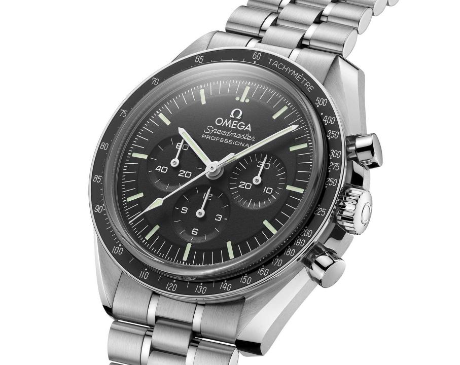 Omegha Speedmaster Moonwatch Professional silver Black Black Chronograp