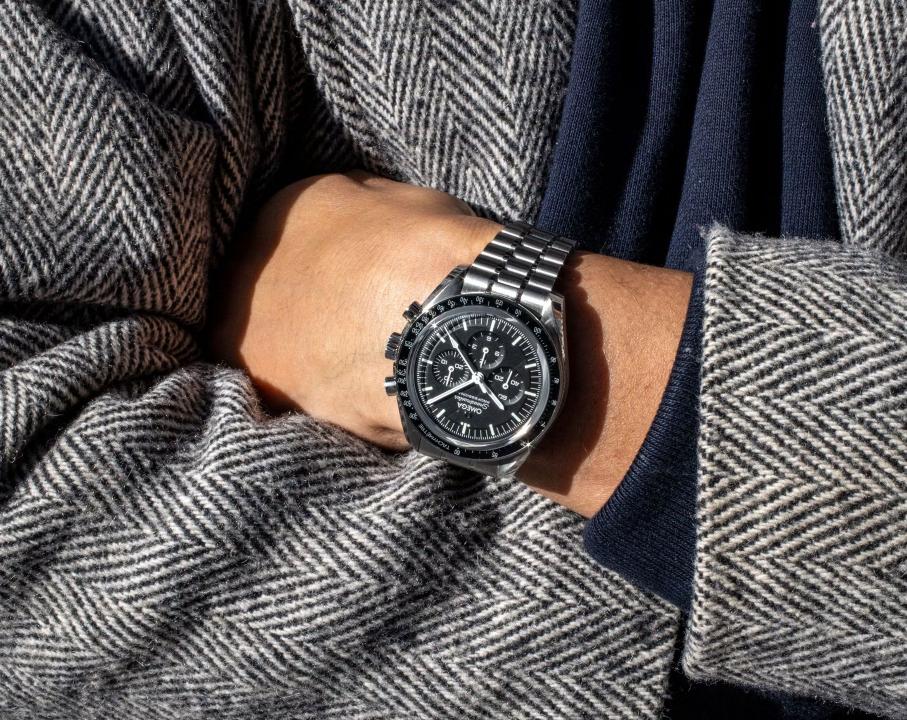 Omegha Speedmaster Moonwatch Professional silver Black Black Chronograp