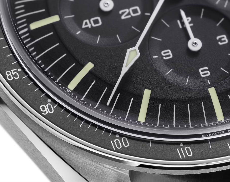 Omegha Speedmaster Moonwatch Professional silver Black Black Chronograp