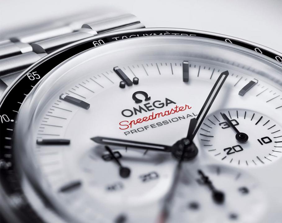 Omegha Speedmaster Moonwatch Professional silver white Chronograp