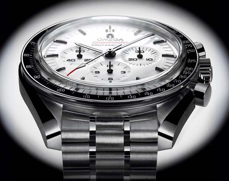 Omegha Speedmaster Moonwatch Professional silver white Chronograp