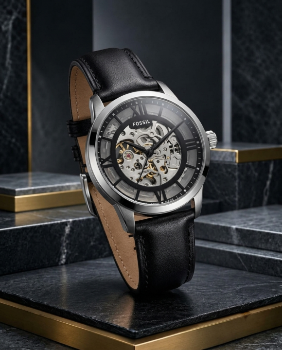 Fosil Townsman black silver Automatic