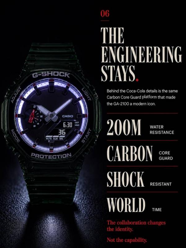 Casio G-Shock GA- 2100CC-3A Coca-Cola Collaboration