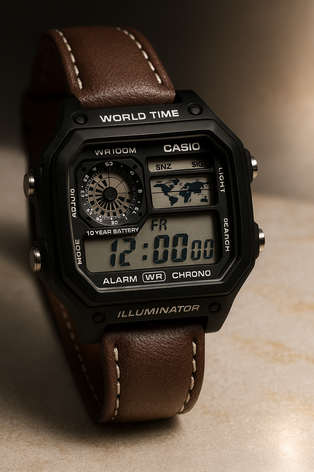 CASIO AE 1200 LEATHER