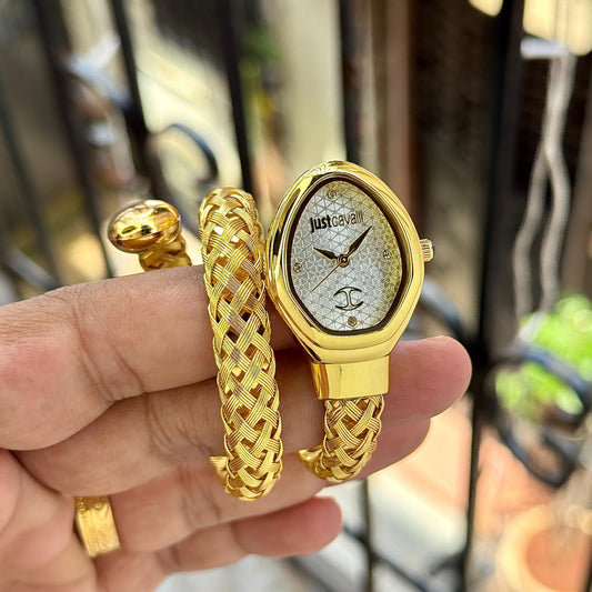 JUST CAVALI ANALOG SNACK WATCH