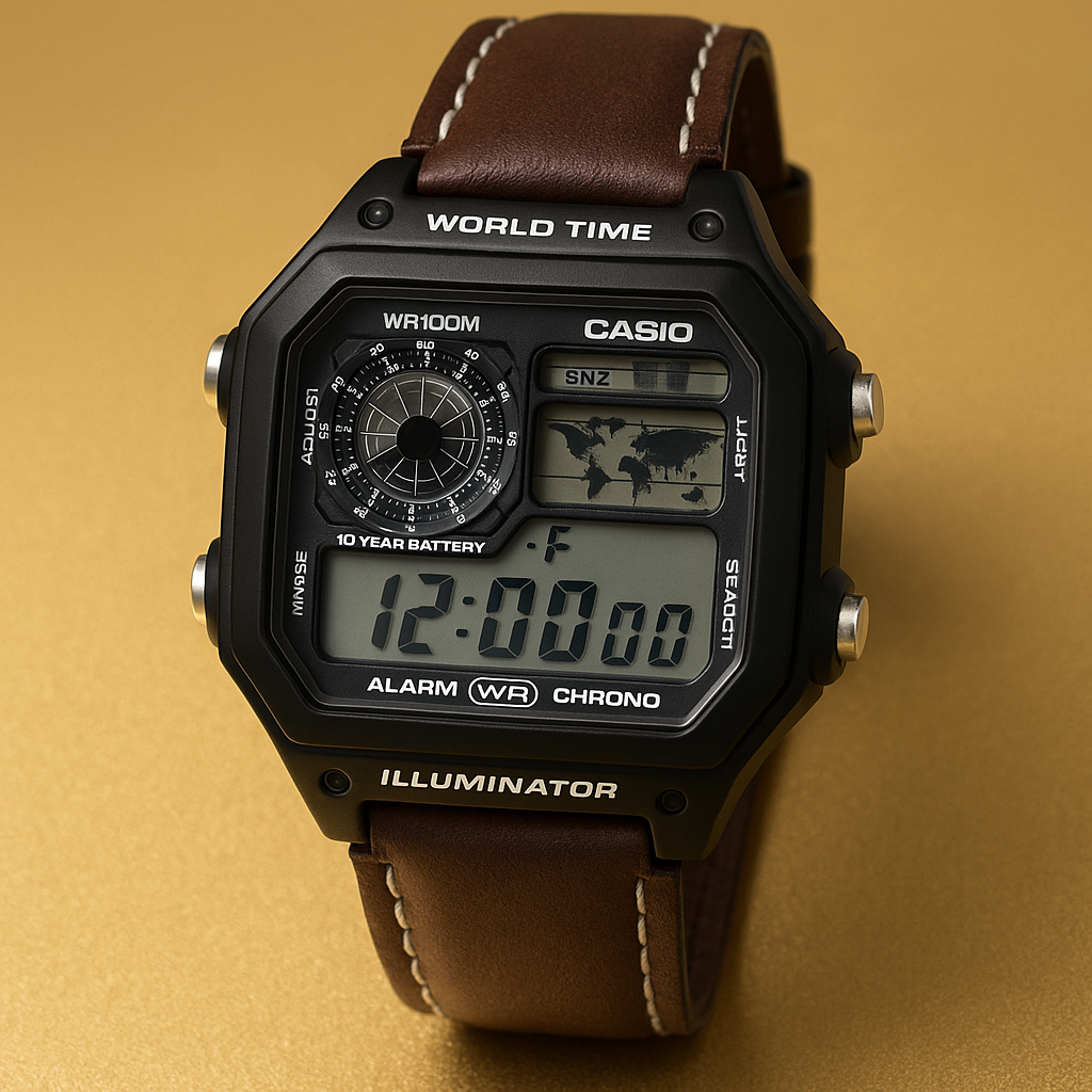 CASIO AE 1200 LEATHER