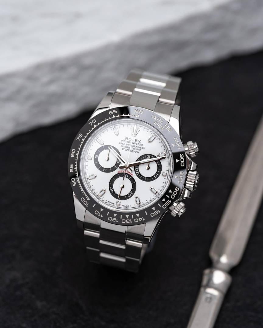 Premium Chronograph Silver-White Panda Edition Watch AAA